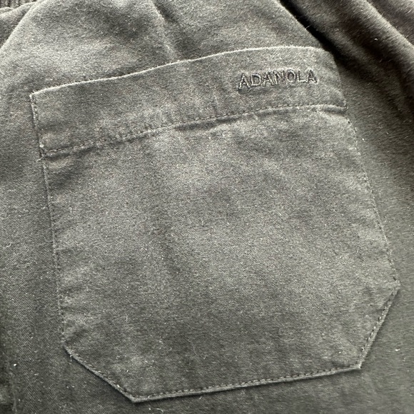 Adanola Cotton Pull on Pants in Black, Size M - Picture 4 of 6